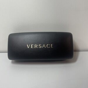 Versace Black Gold Hard Eyeglasses Sunglasses Glasses Shell Clamshell large Case